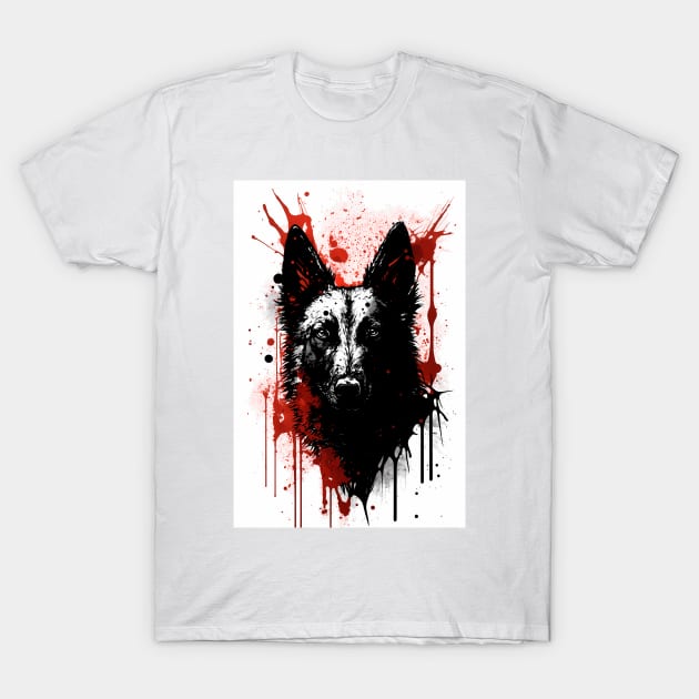 Belgian Shepherd Portrait T-Shirt by TortillaChief